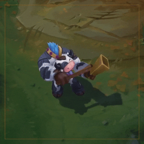 La vaca tocando la campana
